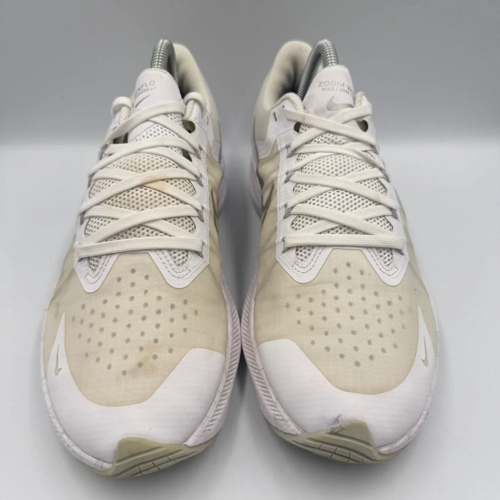 Nike Zoom Winflo 8 Womens Size 9.5 Running Shoes CW3421-104 White Cream
